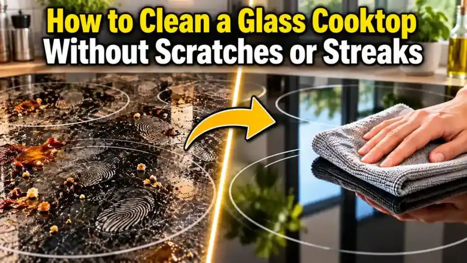 How to Clean a Glass Cooktop Without Scratches or Streaks - problem and solution