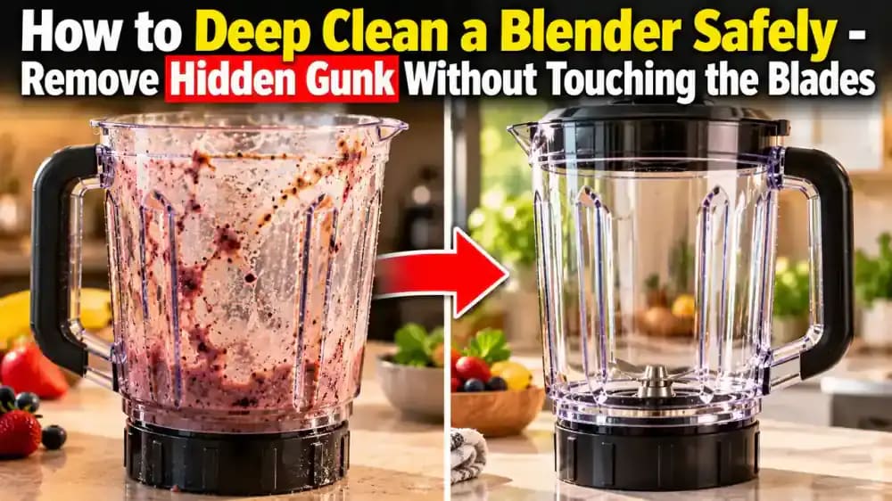 How to Deep Clean a Blender Safely - Remove Hidden Gunk Without Touching the Blades - problem and solution
