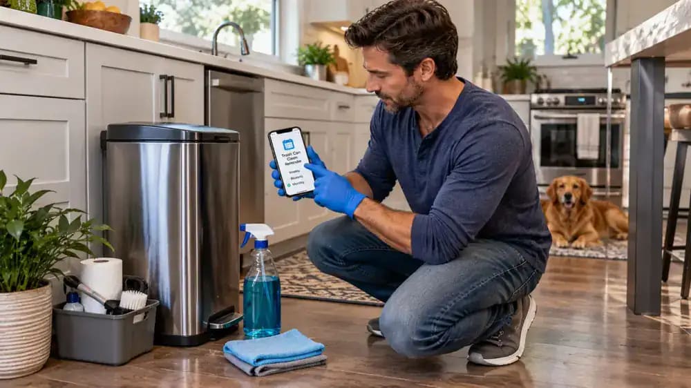 How to Deep Clean a Kitchen Trash Can and Stop Leaks and Odors - problem and solution