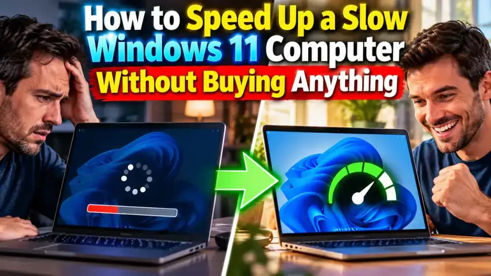 How to Speed Up a Slow Windows 11 Computer Without Buying Anything - problem and solution