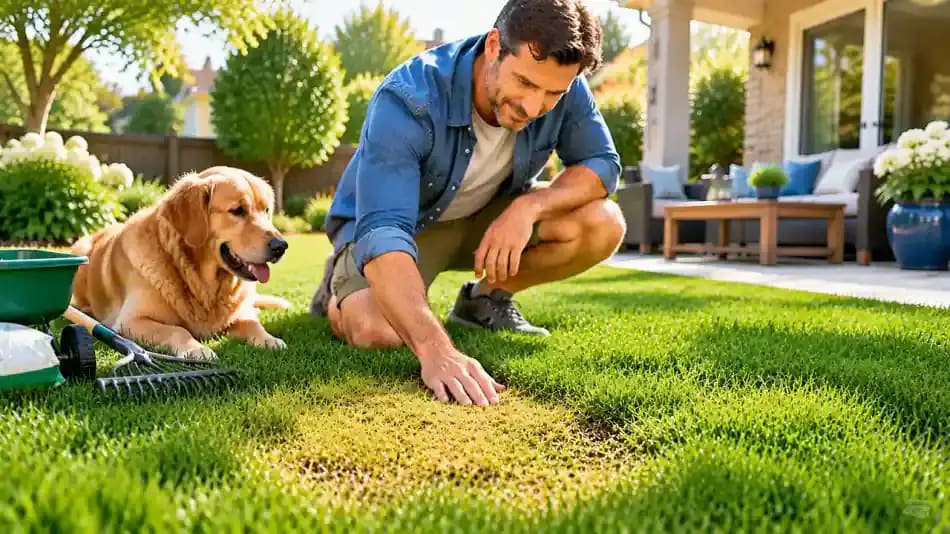 How to Fix Yellow Lawn Patches Without Overwatering - problem and solution