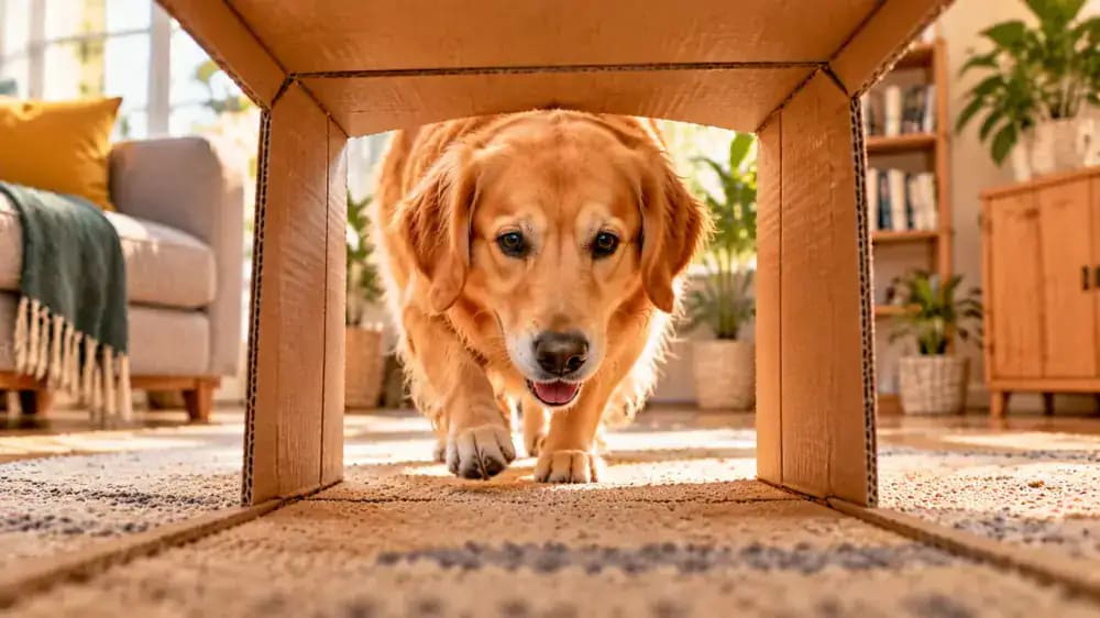 How to Build a Simple Indoor Obstacle Course for Your Dog - problem and solution
