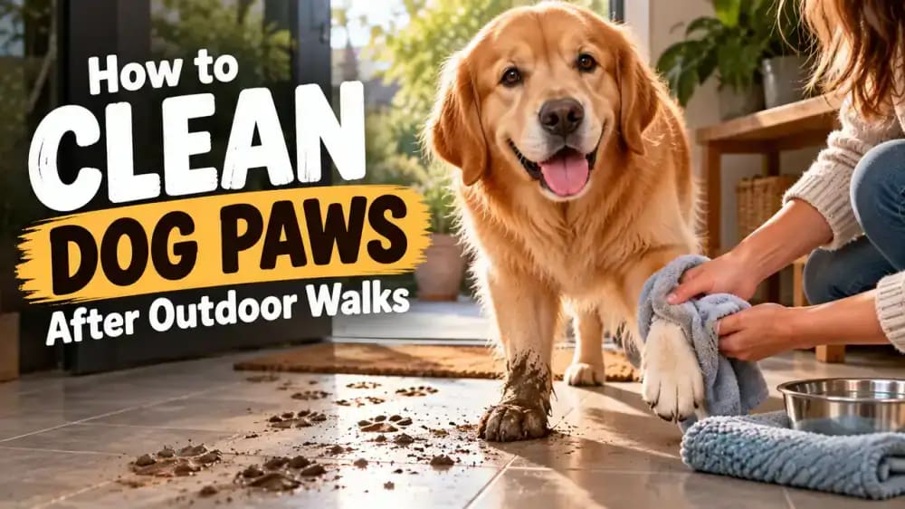 How to Clean Your Dog's Paws After Outdoor Walks - problem and solution