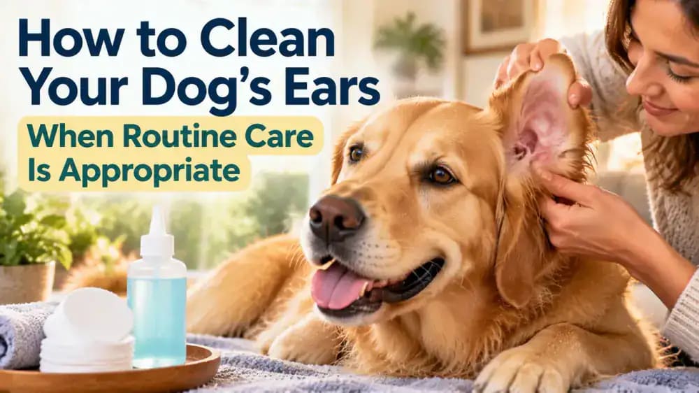 How to Clean Your Dog's Ears When Routine Care Is Appropriate - problem and solution