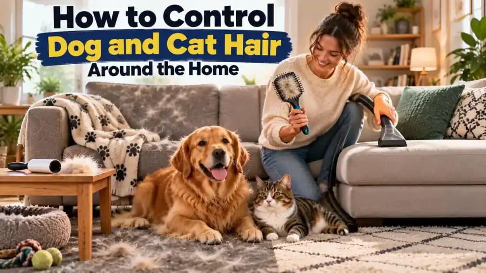 How to Control Dog and Cat Hair Around the Home - problem and solution
