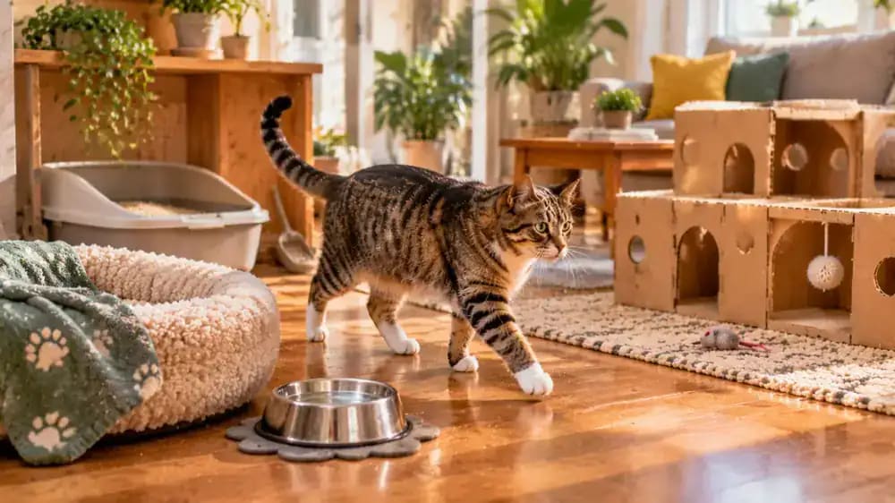 How to Make a Cardboard Exploration Maze for Your Cat - problem and solution