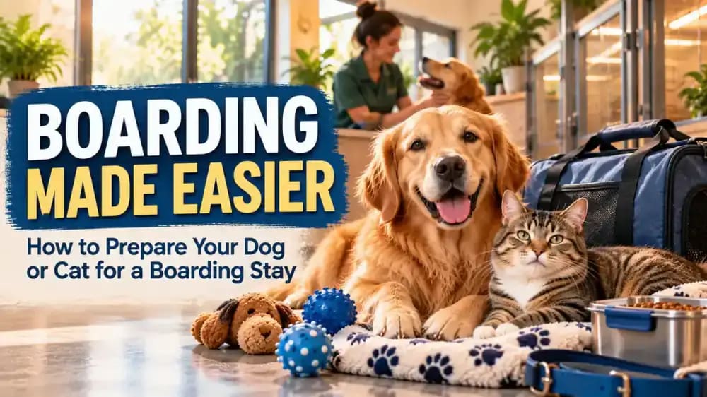 How to Prepare Your Dog or Cat for a Boarding Stay - problem and solution