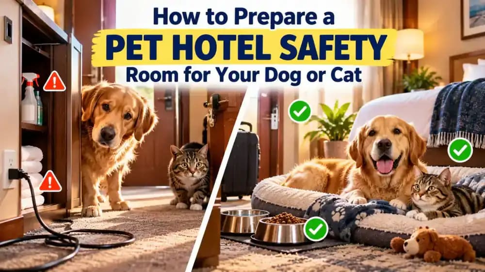 How to Prepare a Pet-Friendly Hotel Room for Your Dog or Cat - problem and solution