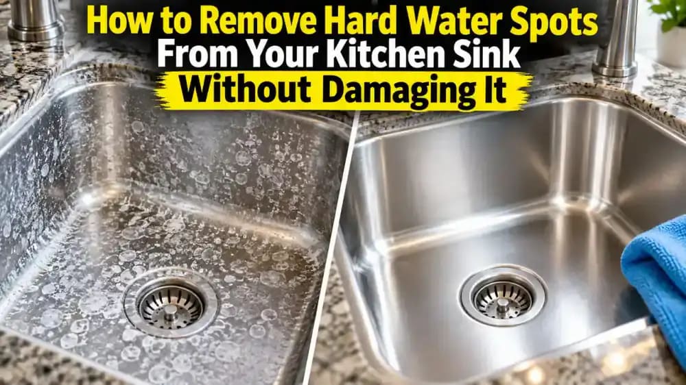 How to Remove Hard Water Spots From Your Kitchen Sink Without Damaging It - problem and solution