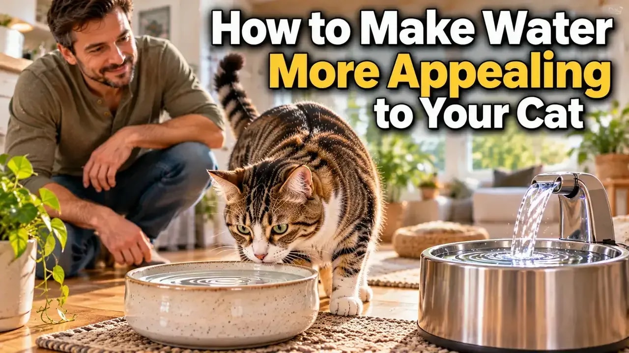 How to Make Water More Appealing to Your Cat - problem and solution