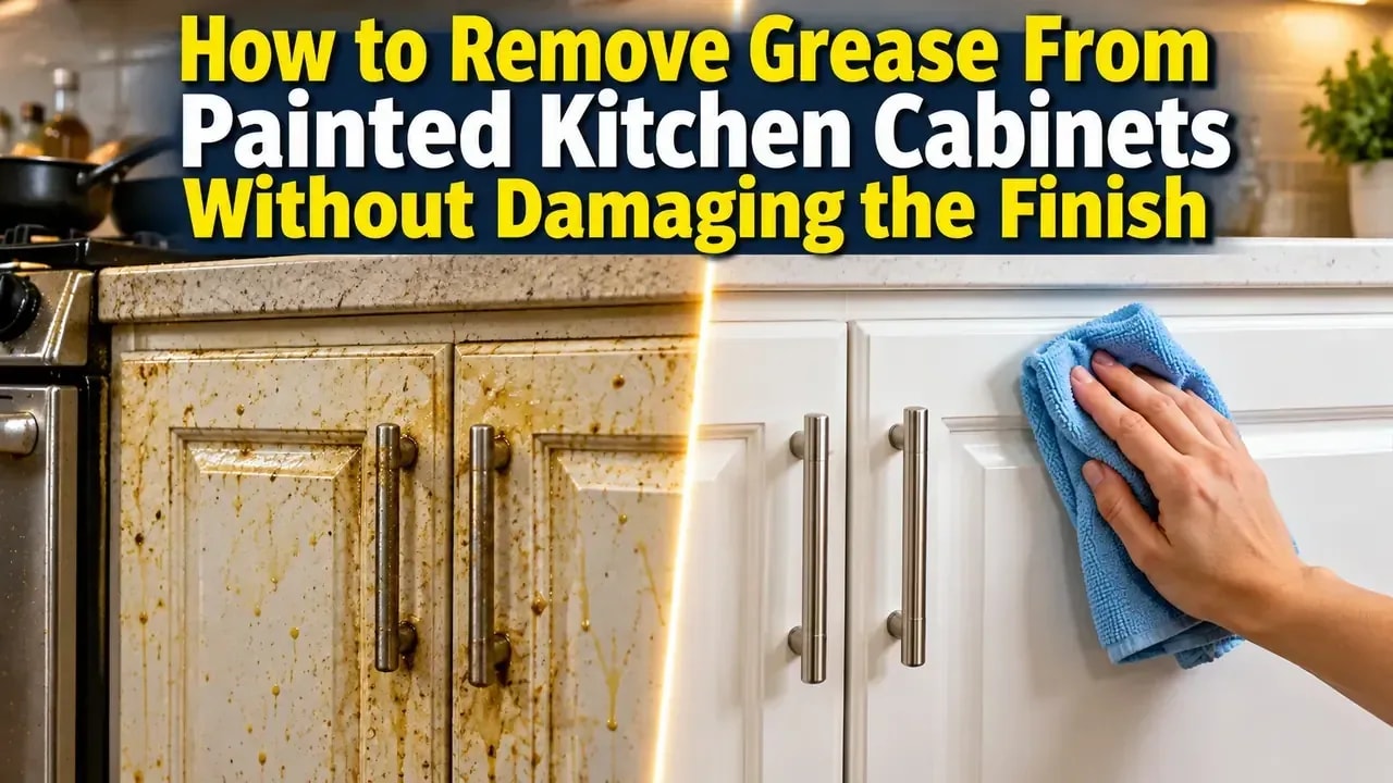 How to Remove Grease From Painted Kitchen Cabinets Without Damaging the Finish - problem and solution