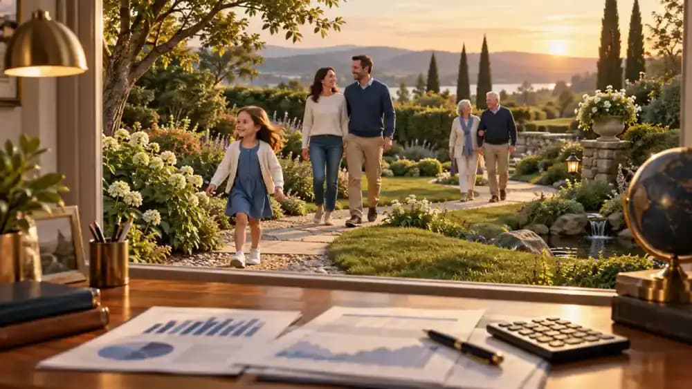 Retirees of different ages considering their financial futures