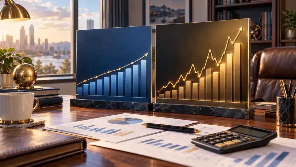 Contrasting investment return patterns over time