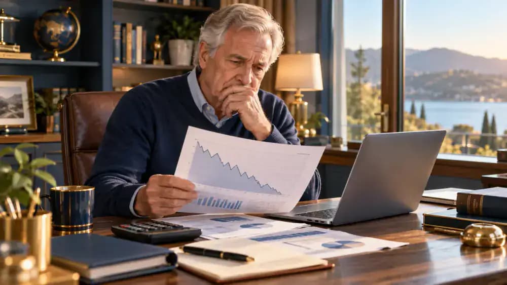 Retirement savings falling during an early market downturn