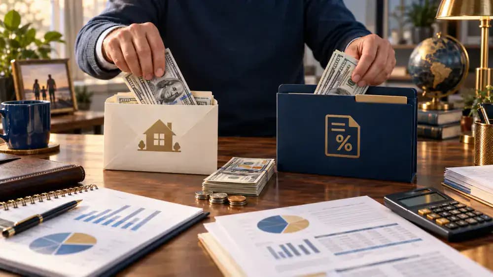 Retirement withdrawal divided into taxes and available spending