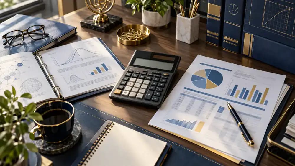Calculator displaying retirement account distribution calculations