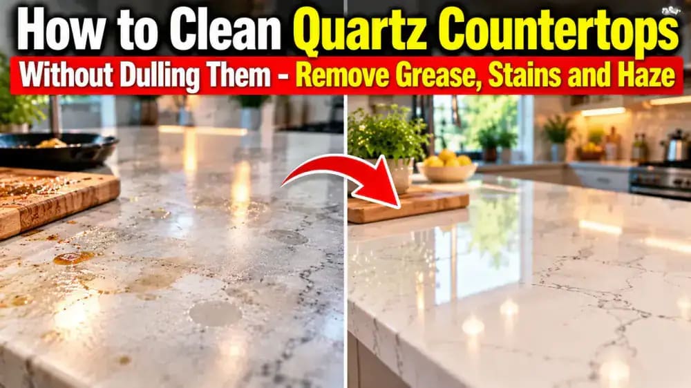 How to Clean Quartz Countertops Without Dulling Them - Remove Grease, Stains and Haze - problem and solution