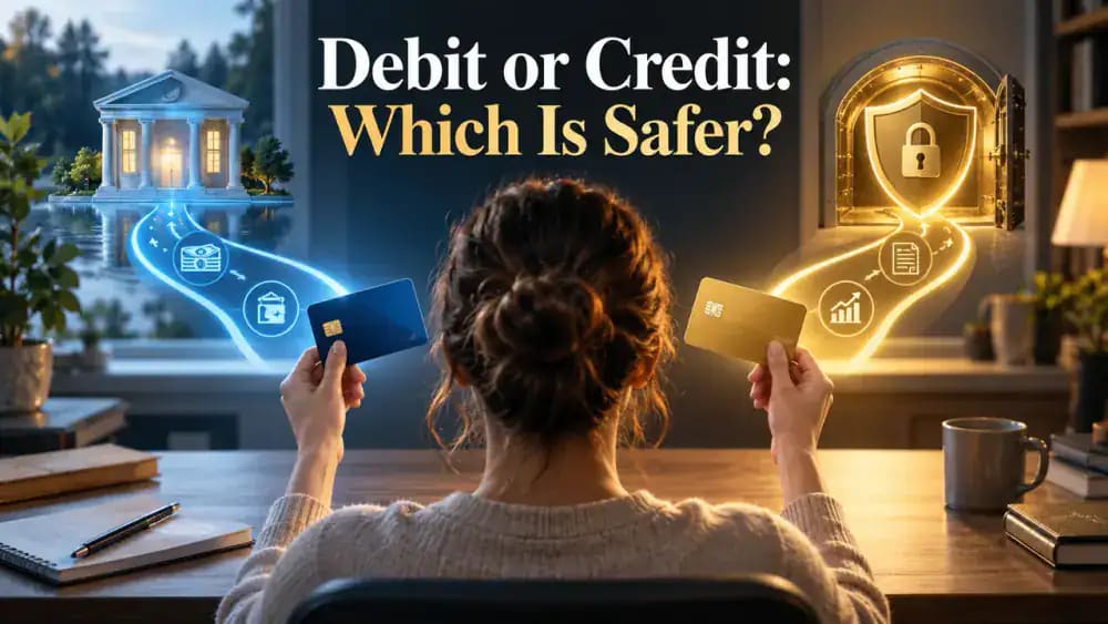 Debit Cards vs. Credit Cards for Daily Spending consumer finance guide cover