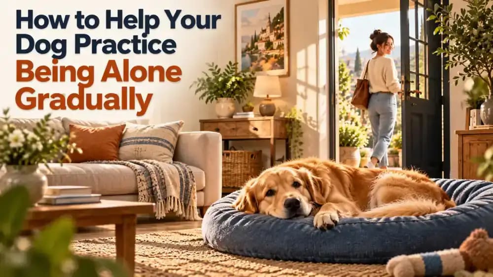 How to Help Your Dog Practice Being Alone Gradually - problem and solution