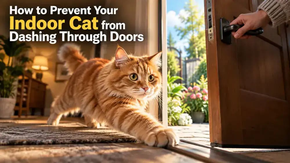 How to Prevent Your Indoor Cat from Dashing Through Doors - problem and solution