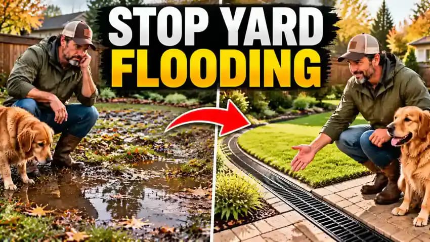 How to Stop Standing Water in Your Yard After Heavy Rain - problem and solution