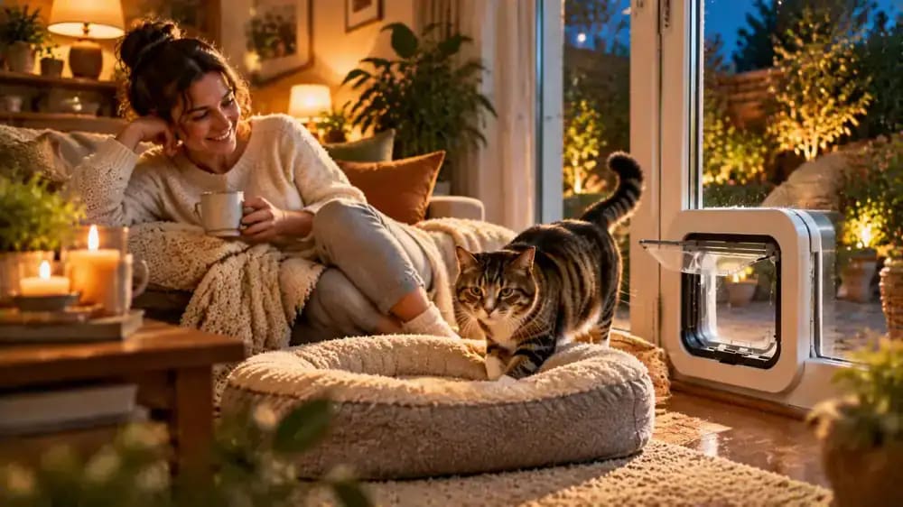 How to Teach Your Cat to Use a Pet Flap - problem and solution