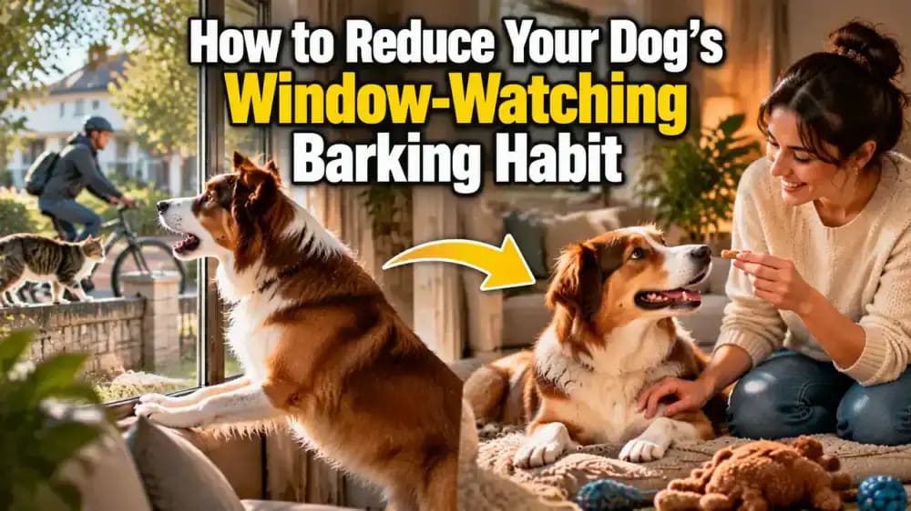 How to Reduce Your Dog's Window-Watching Barking Habit - problem and solution