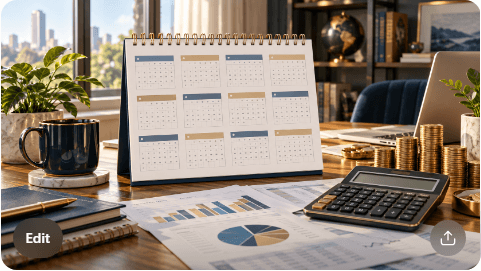 Coins gradually building into a larger savings stack