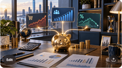 Lower borrowing costs paired with lower savings yields