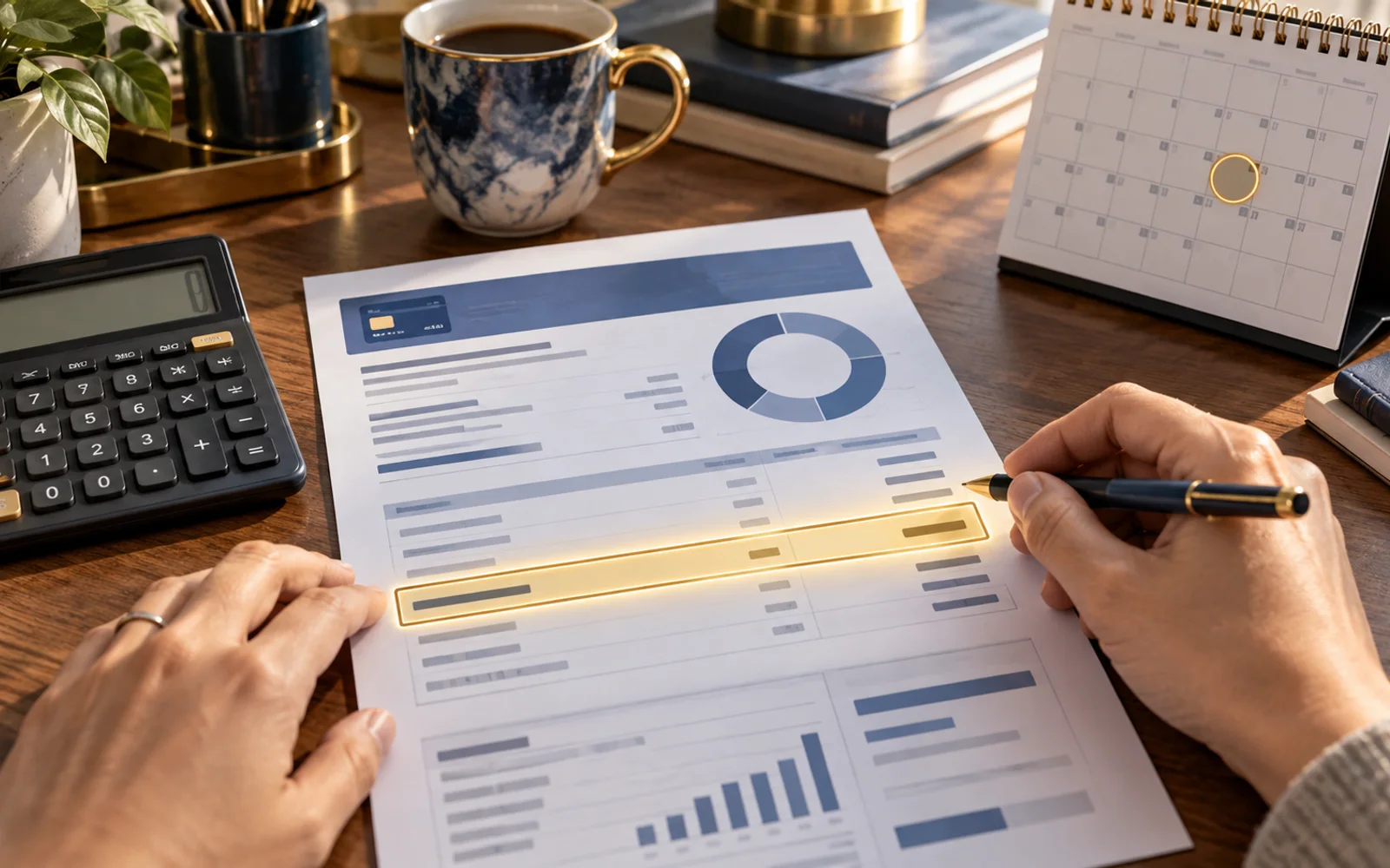 Minimum payment line on a credit card statement