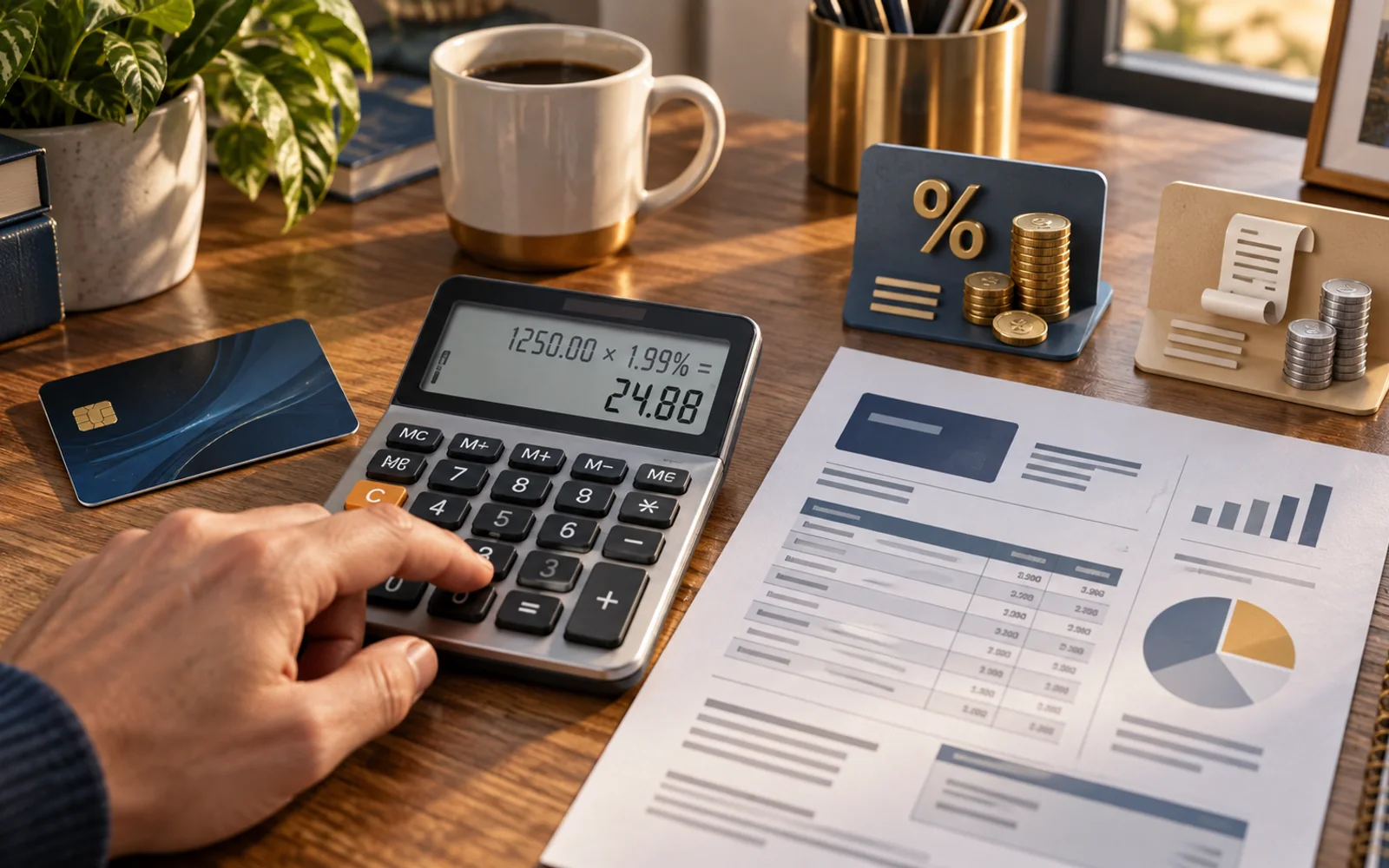 Percentage calculation for a credit card minimum payment