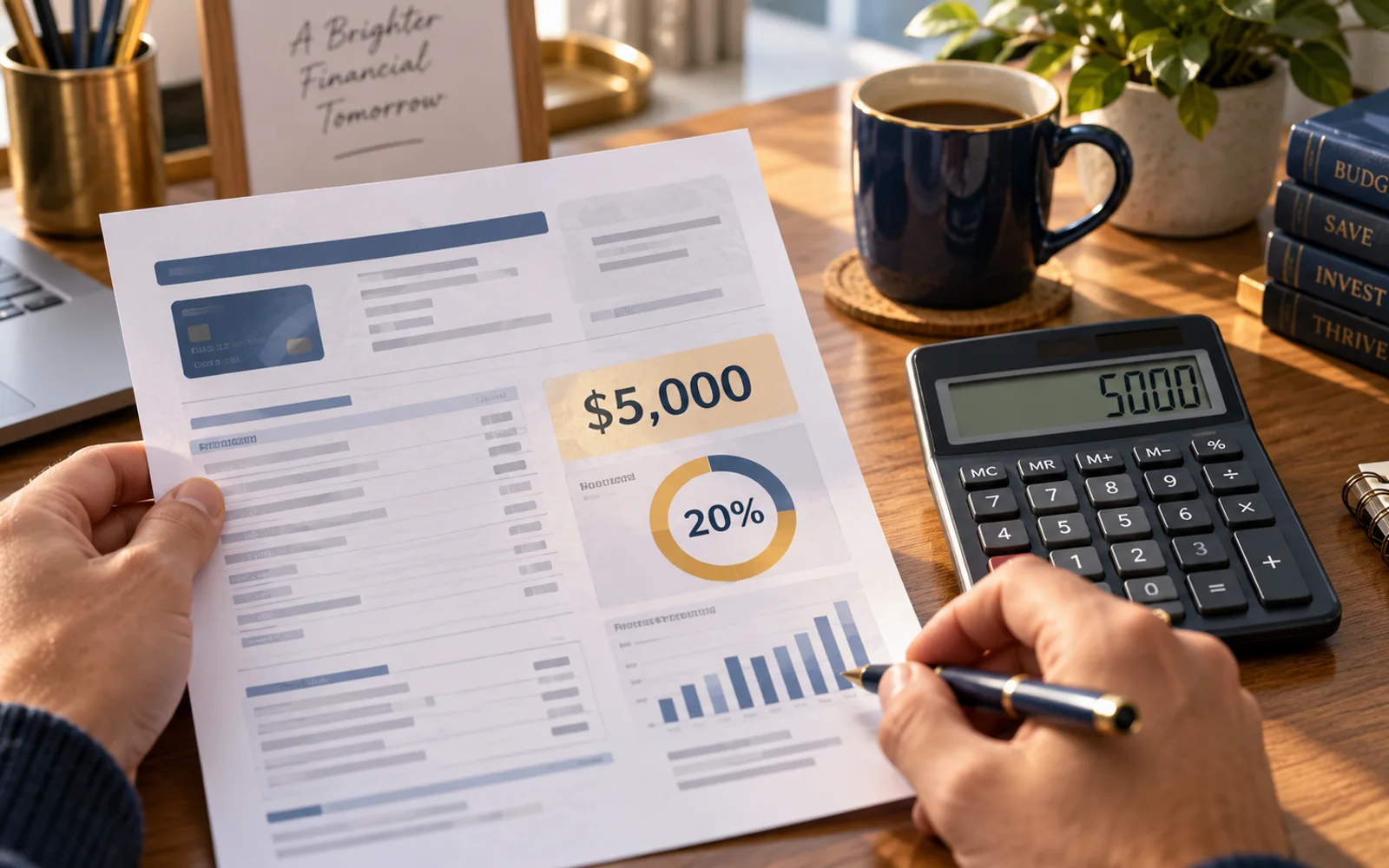 Five thousand dollar balance and twenty percent APR example
