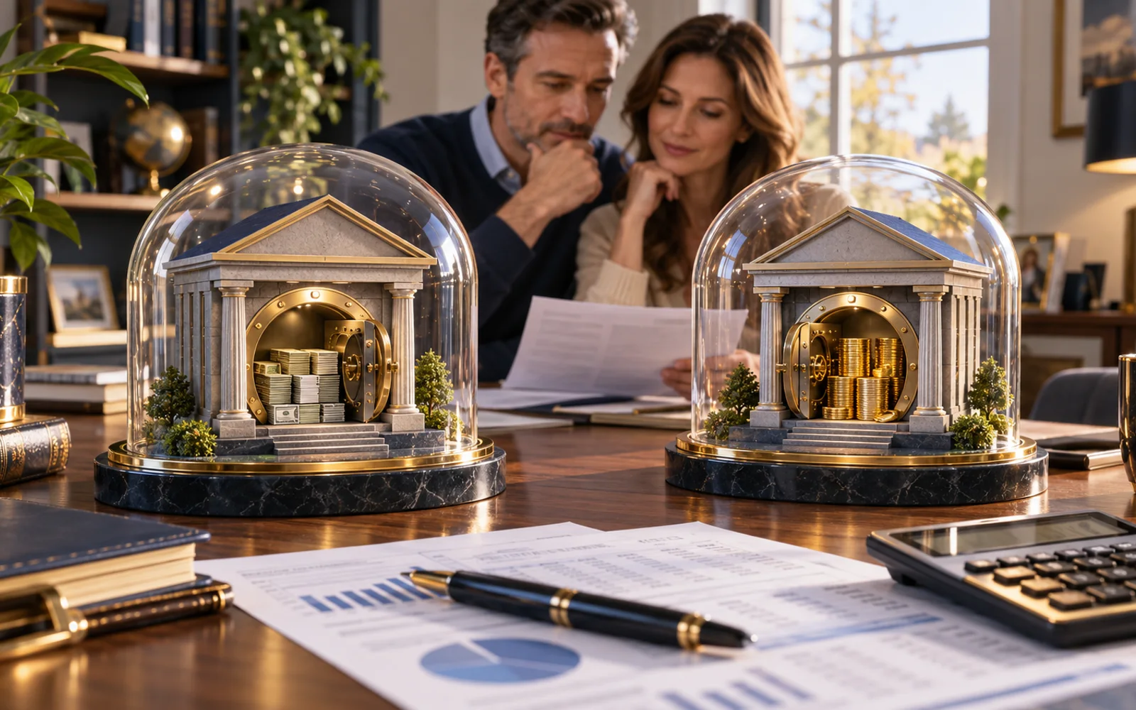 Two separate banks each holding $200,000 in insured deposits