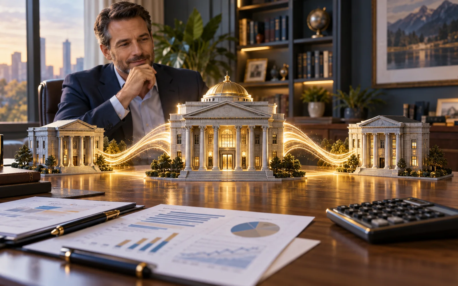 Two banks merging into one institution