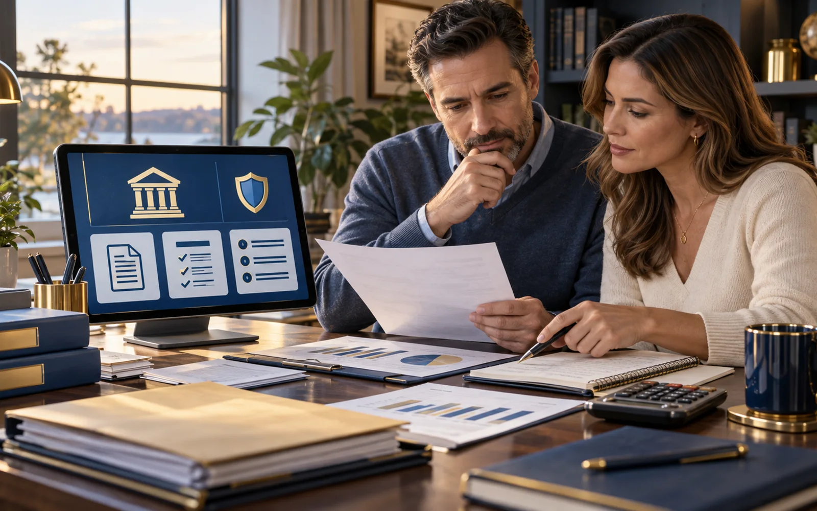 Official FDIC consumer guidance displayed beside bank records