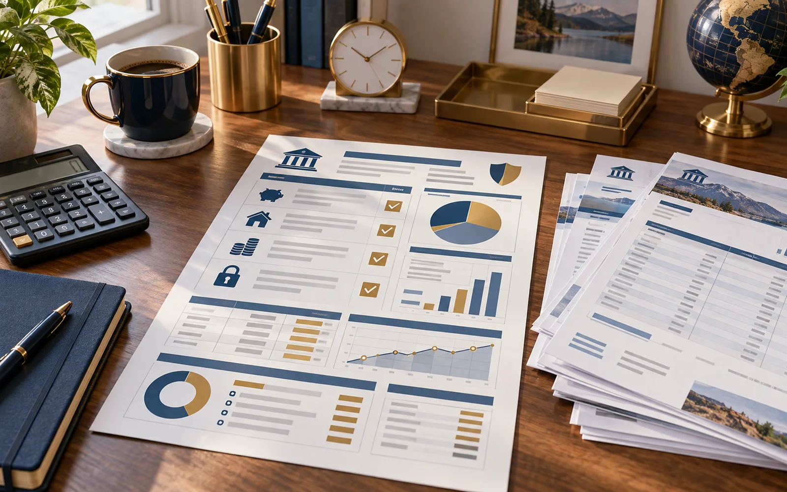 Three financial icons representing depositor, bank, and ownership category